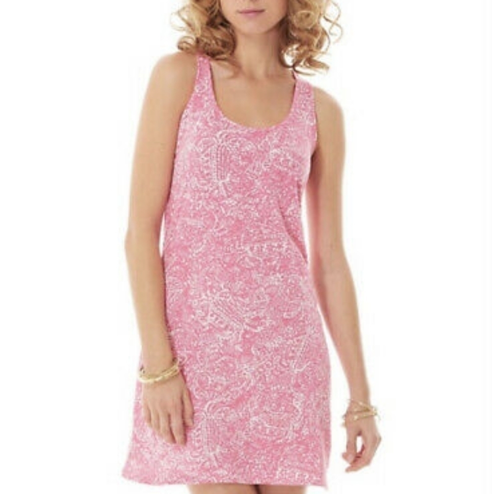 LILLY PULITZER CORDON DRESS HOTTIE PINK